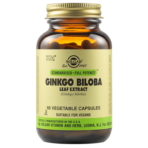 GINKGO BILOBA LEAF EXTRACT от Solgar - 60 vegetable capsules